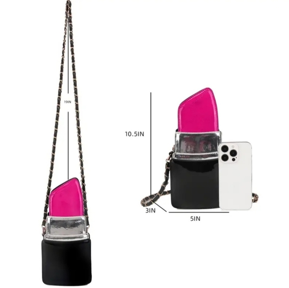 Lipstick Shape Crossbody Bag - Picture 6 of 6
